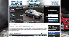 Desktop Screenshot of frankhartemotors.com